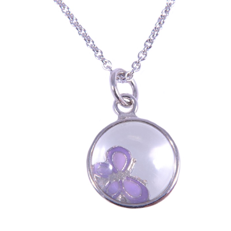 Kette mit Glaslinse