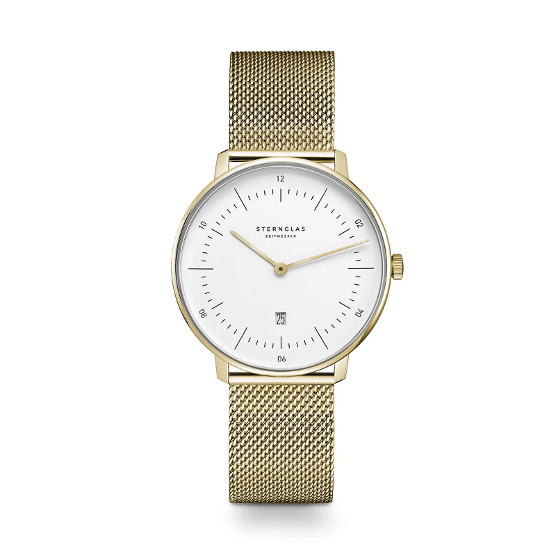 Damenuhr Naos XS Weiß Gold
