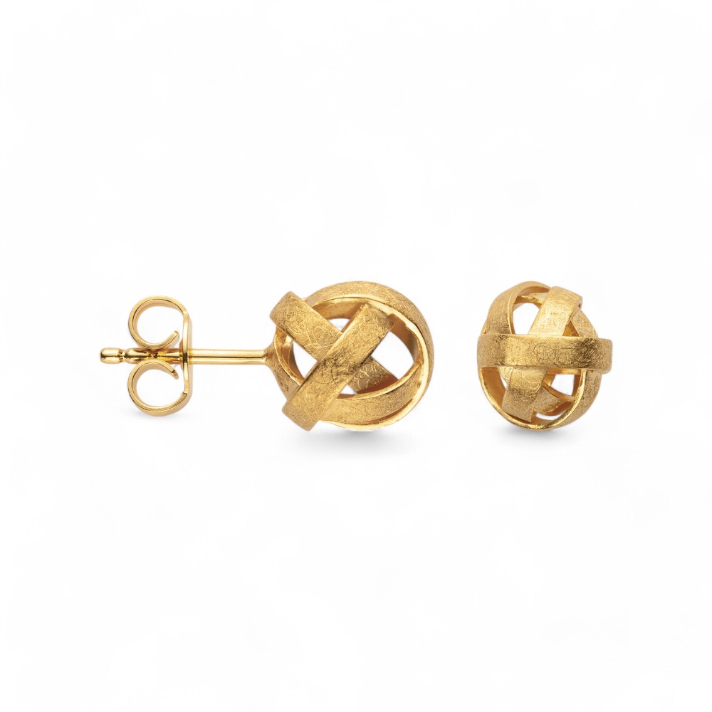 Ohrstecker Golden Knoten