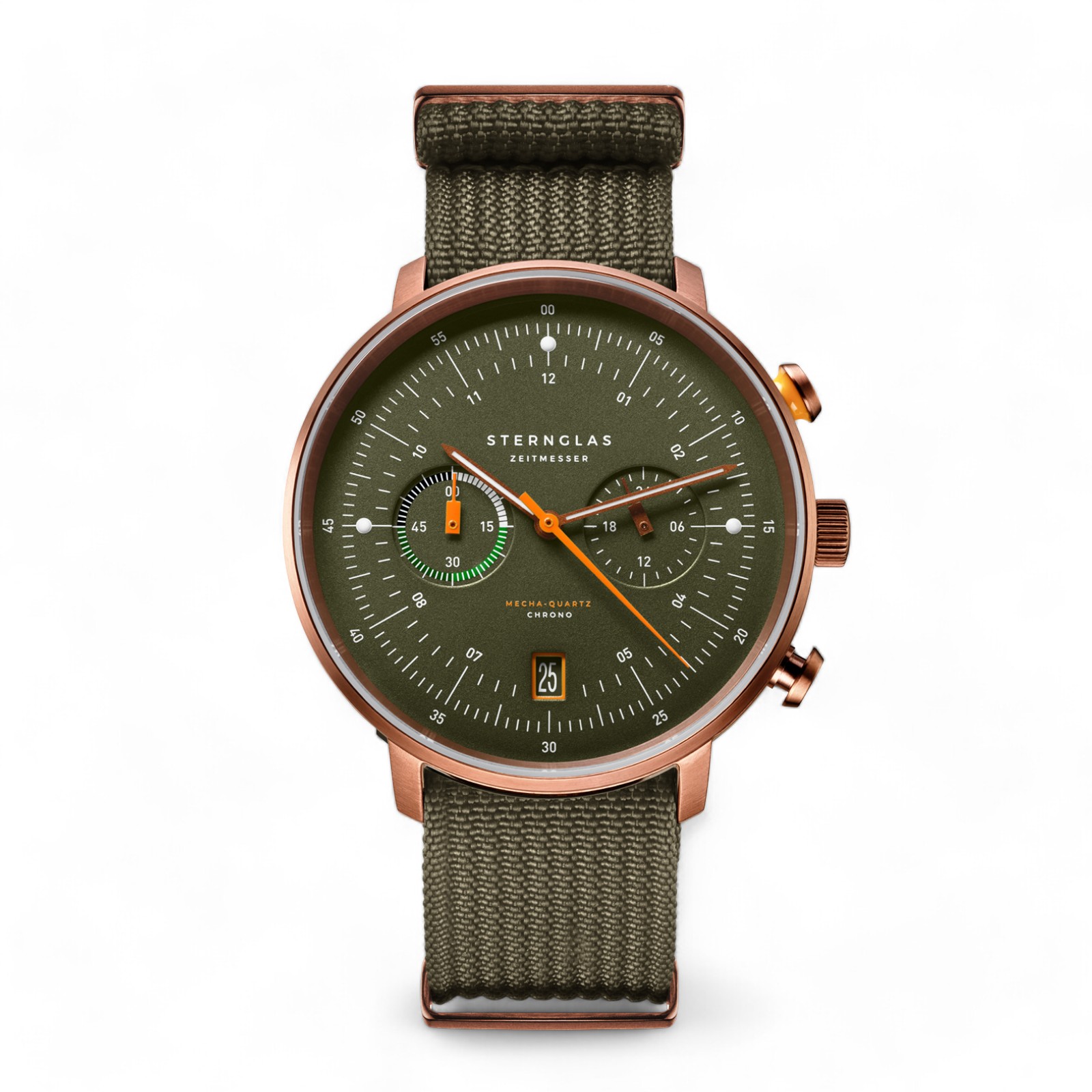 Hamburg Chrono dunkelgrün bronze