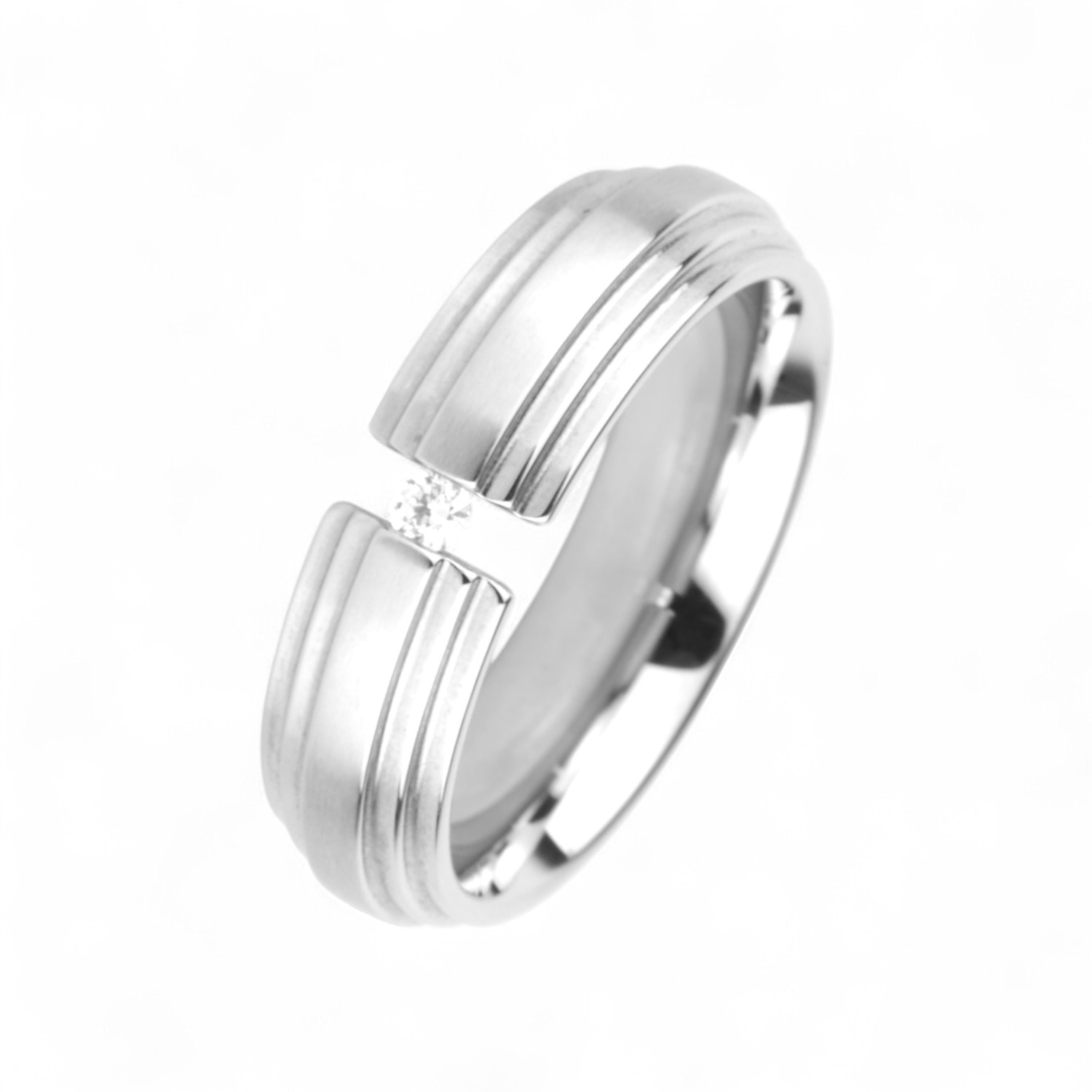 Spannring mit Zirkonia