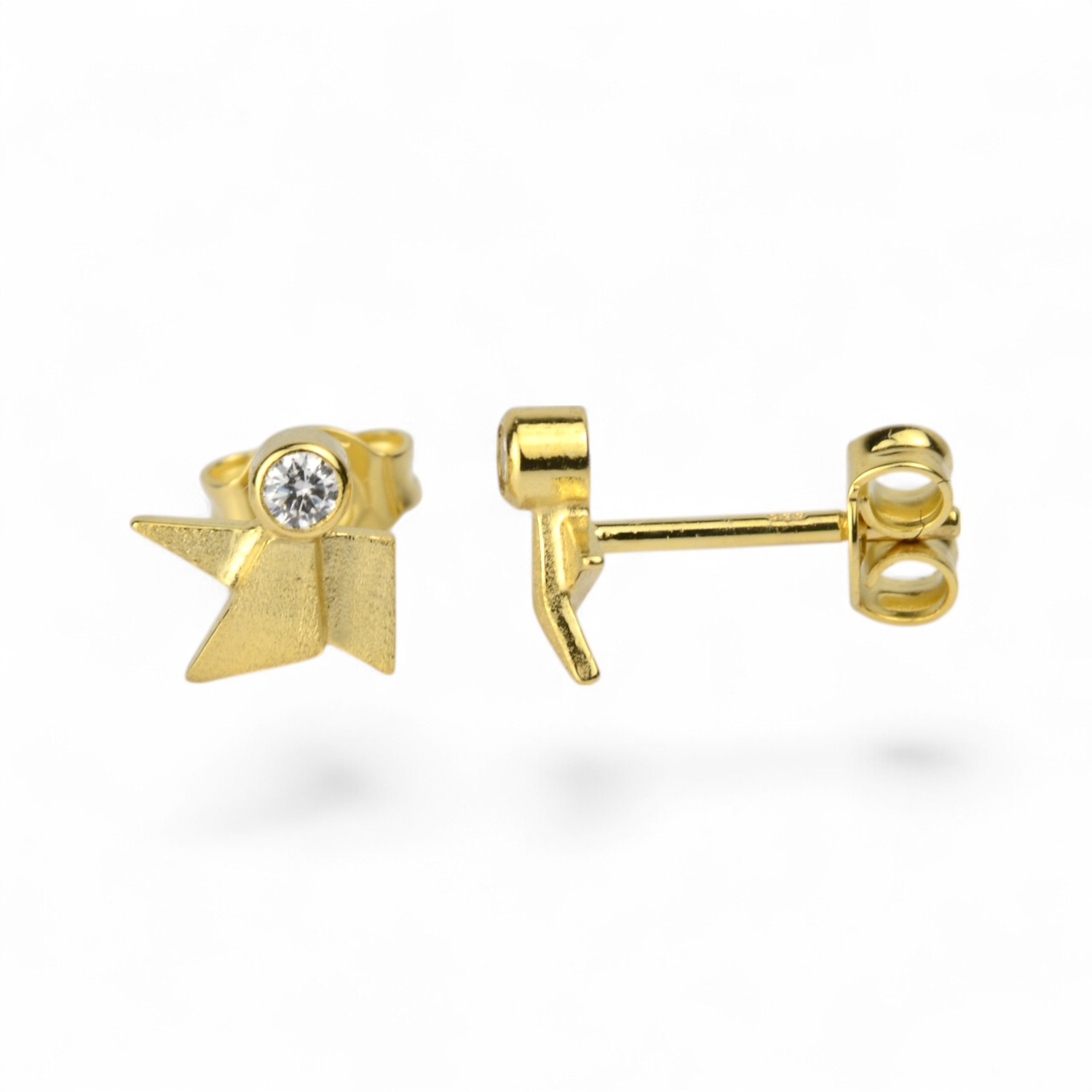 Schmidt Ohrstecker für Damen in 585 Gelbgold mit 0,06 ct Brillanten, TW-SI