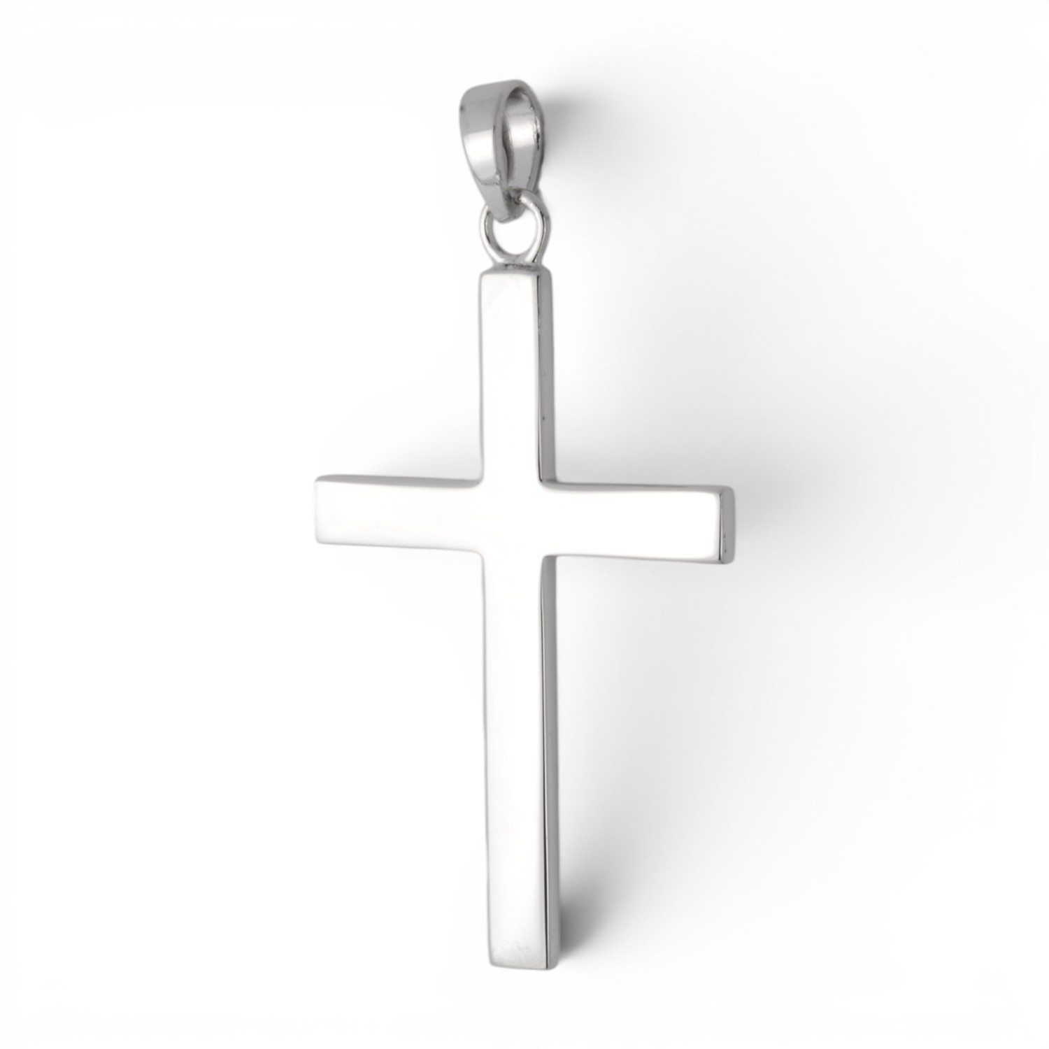 Schmidt Kreuz Anhänger aus 925 Silber für Herren und Damen, 37x22,2mm, silberfarben