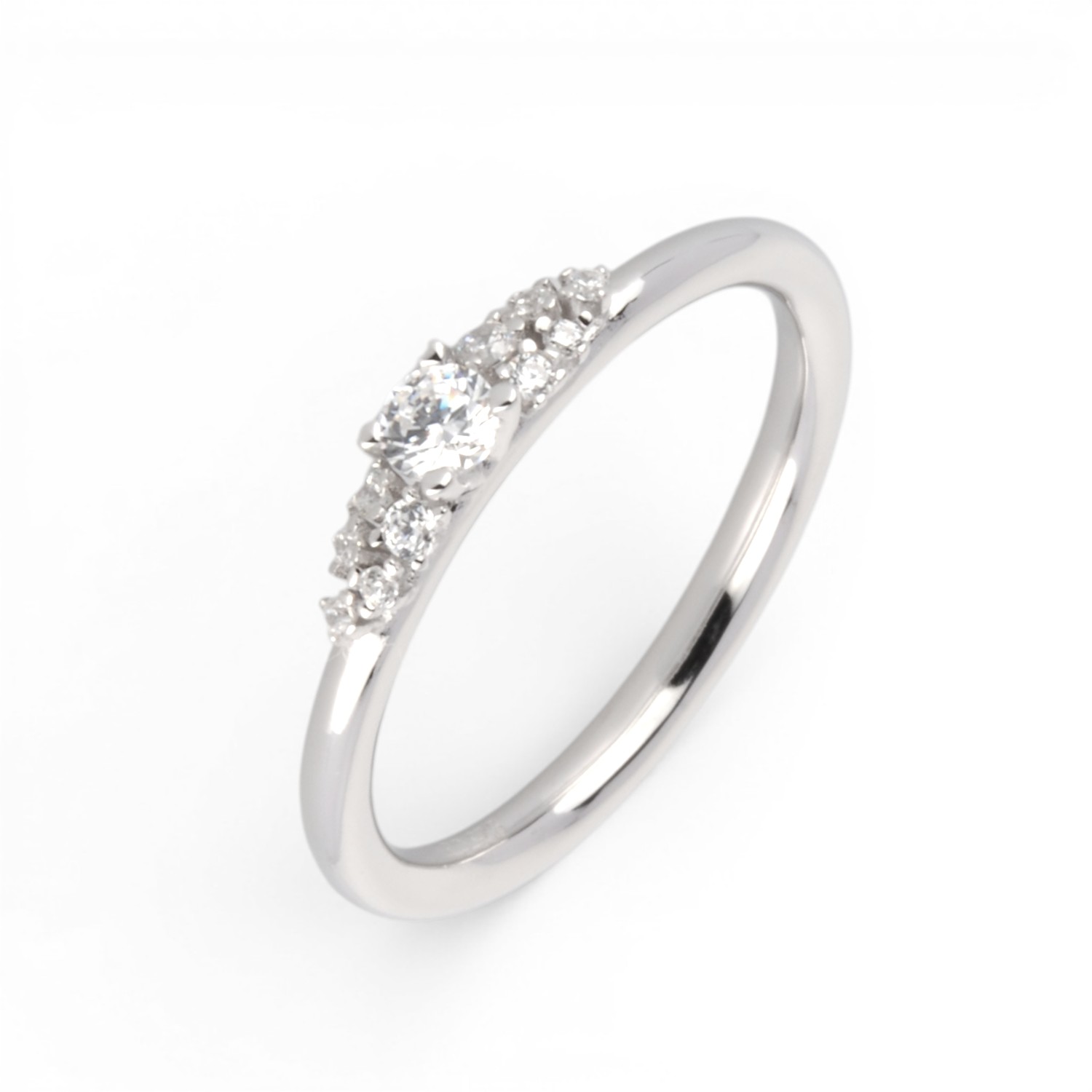 Schmidt Damenring aus Silber mit Zirkonia, 3,1 mm, Ringgröße 56, silberfarben