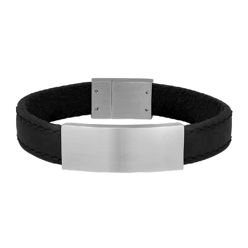 Armband Kablsleder Black 23