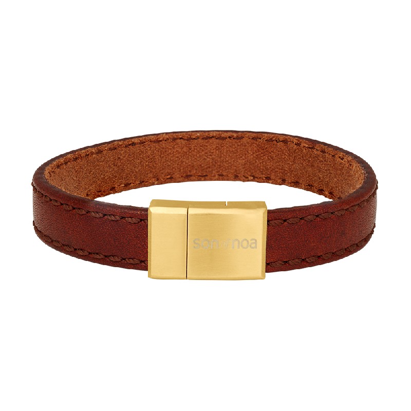 Armband Kablsleder BROWN 23
