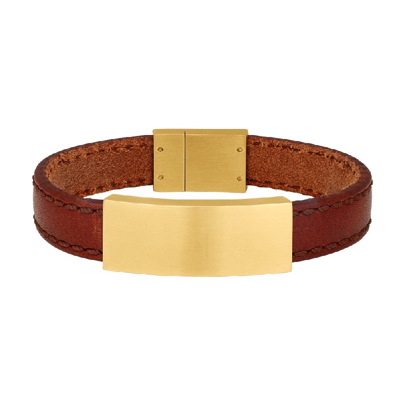 Armband Kablsleder BROWN 19