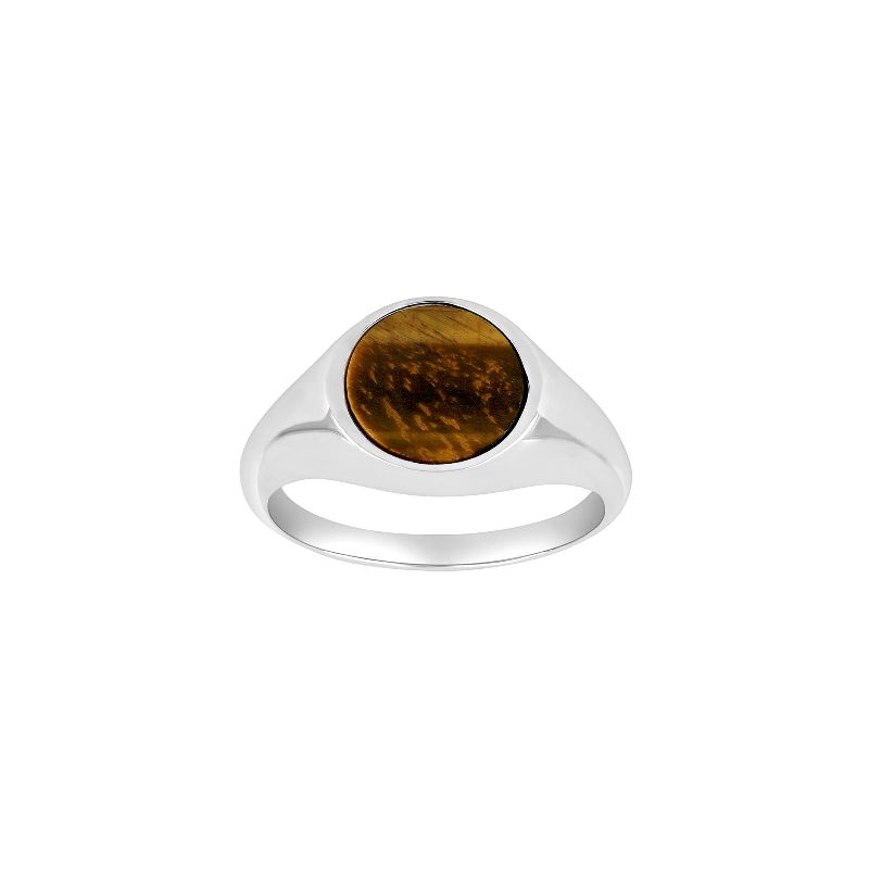 Silberring mit Gelbem Tigerauge 