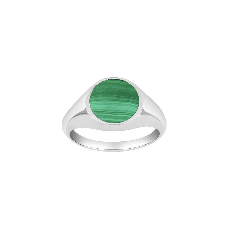Silberring mit Malachit
