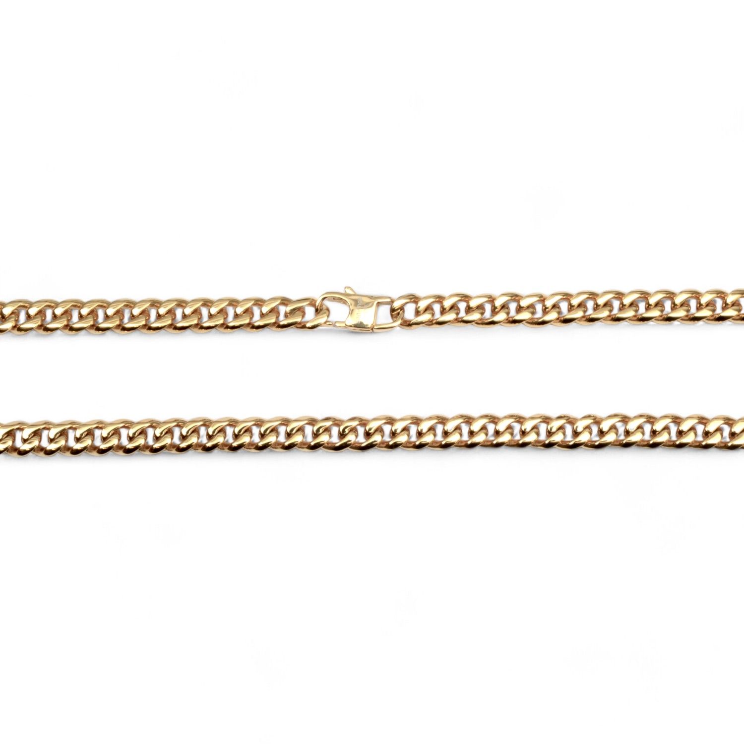 SON Panzer Halskette Stahl IP gold