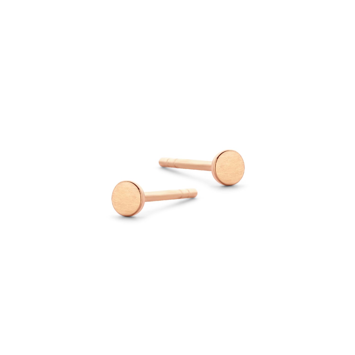SpiritIcons Obsession Ohrstecker, Damen, 925 Silber, rosé vergoldet, Ø 3,2mm