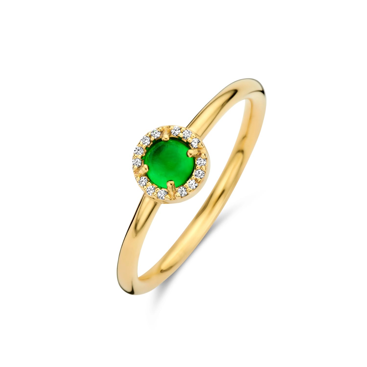 Ring mit grünem Stein