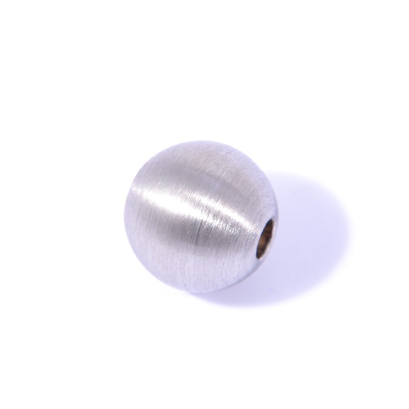 Schmidt Wechselschließe Kugel matt für Damen, Edelstahl silber - Kette