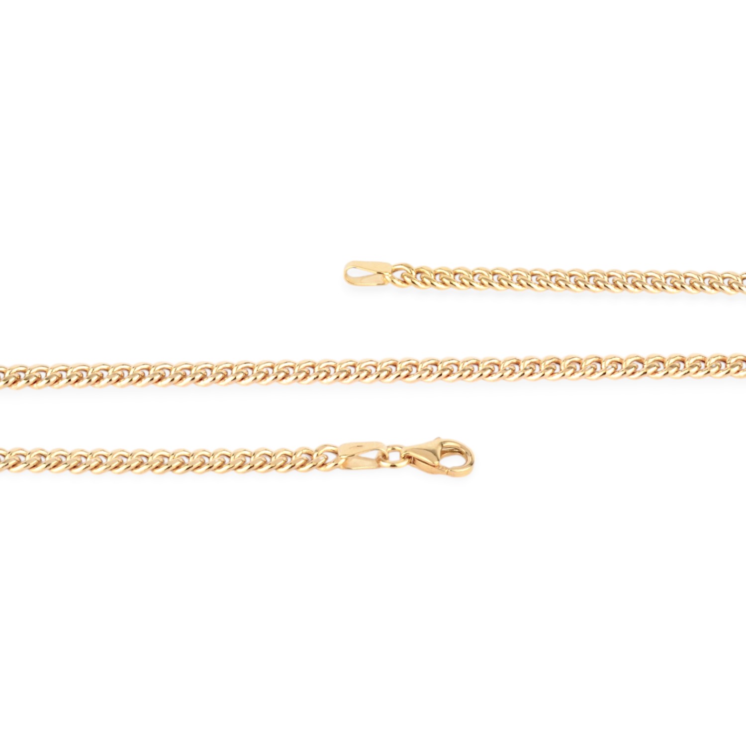 Schmidt Kette Panzermuster 375 Gold, 3,5mm, 50cm, Unisex, goldfarben
