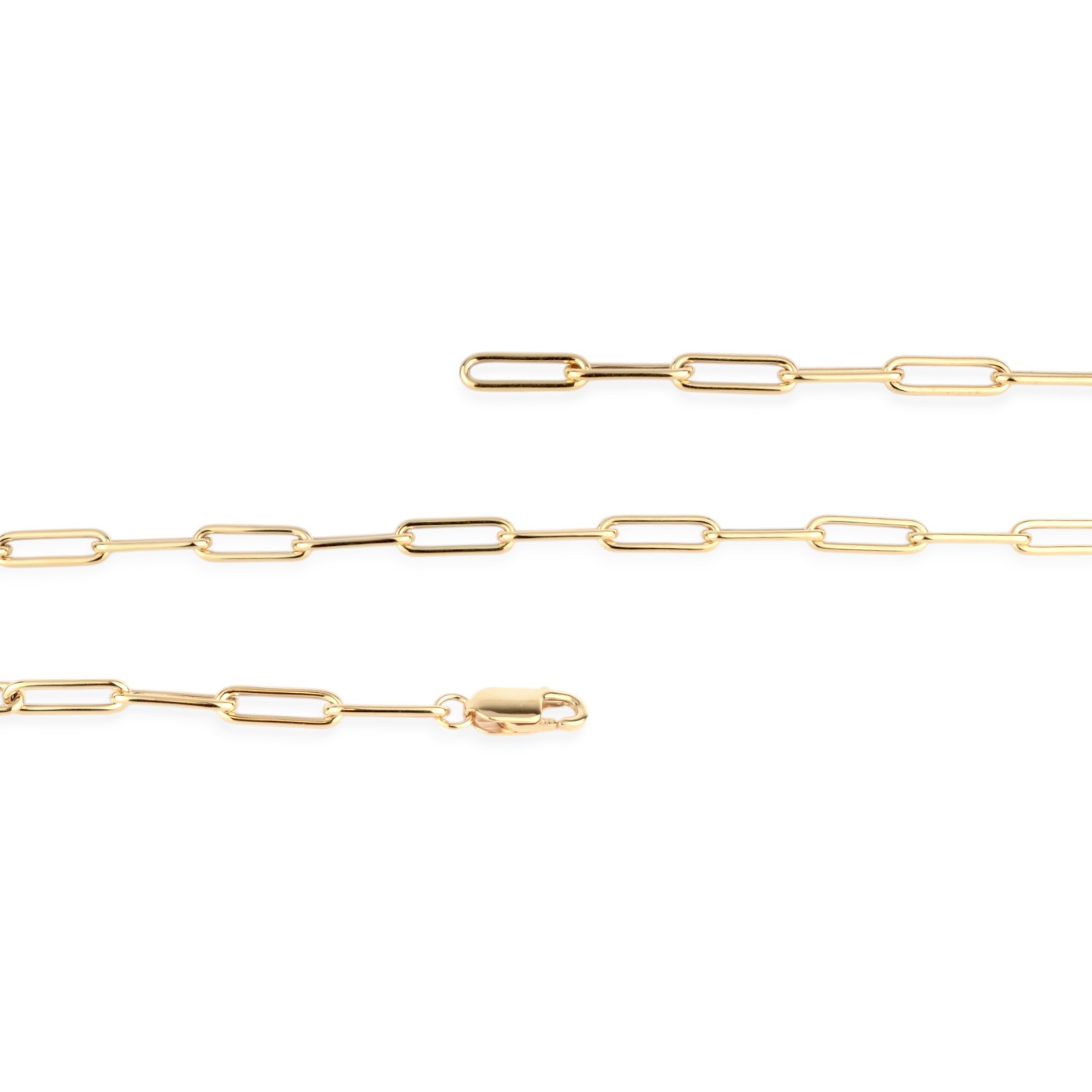 Schmidt Kette 375er Gold 45cm, 4,2mm, längliche Glieder, für Damen und Herren