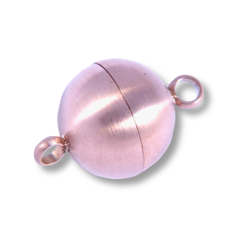 Schmidt Magnetschließe für Damenketten, Edelstahl PVD in Roségold, 10mm