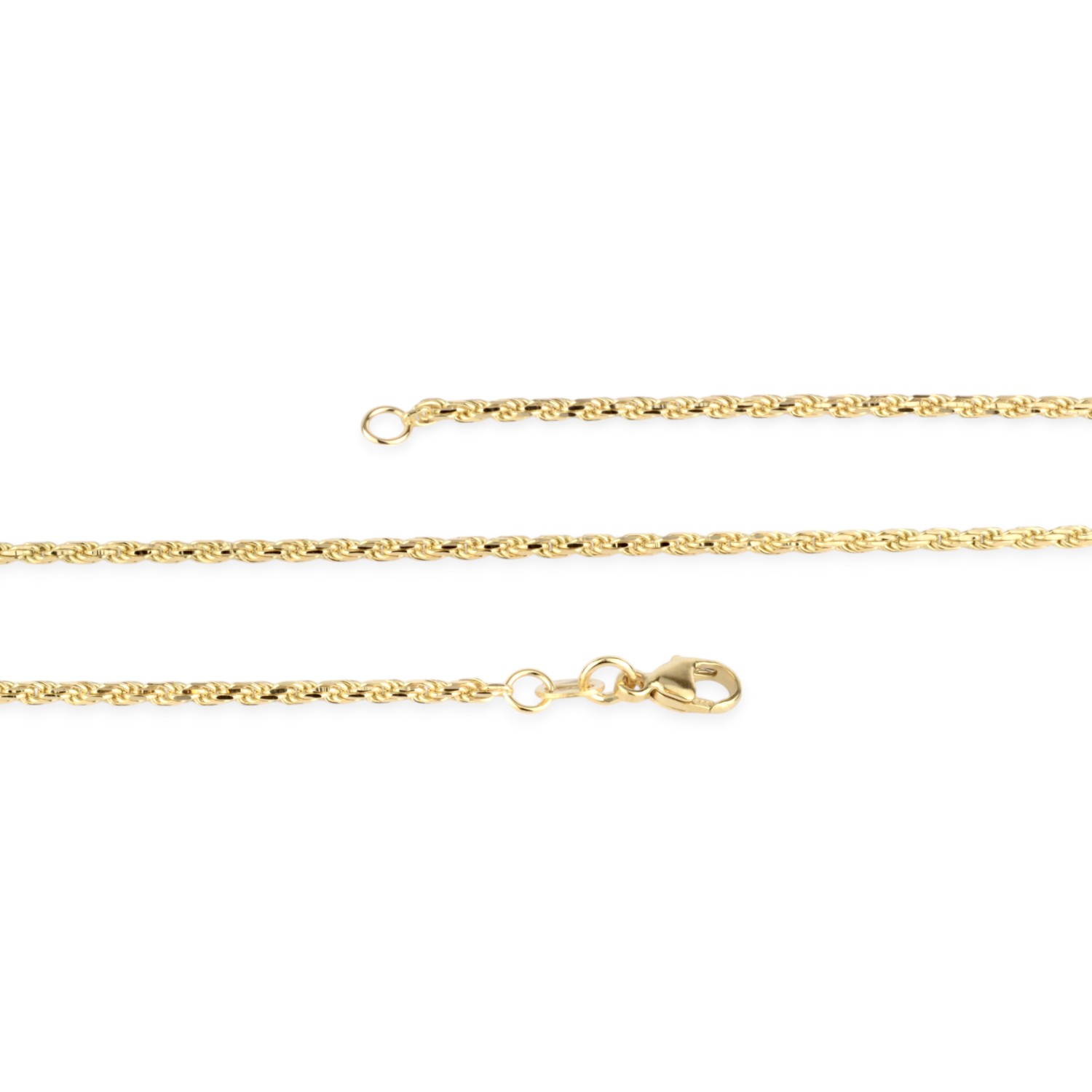 Schmidt Damen Kette 333 Gold, Kordelmuster, 45cm, 1,5mm, goldfarben