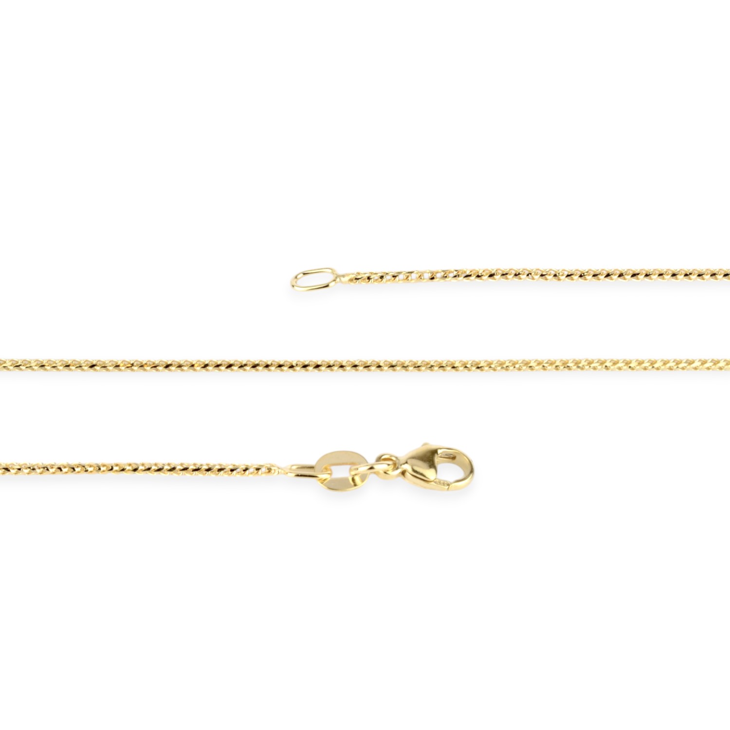 Schmidt Fuchsschwanz Kette 333 Gold, 45cm, Karabinerverschluss, für Damen