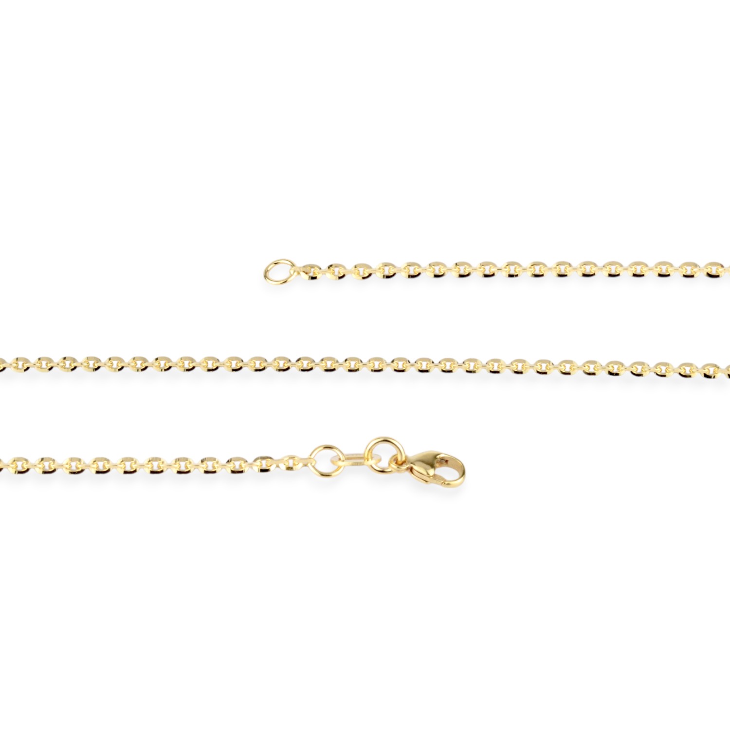 Schmidt Unisex Kette, Ankermuster, 333 Gold, 45cm, 1,1mm, goldfarben