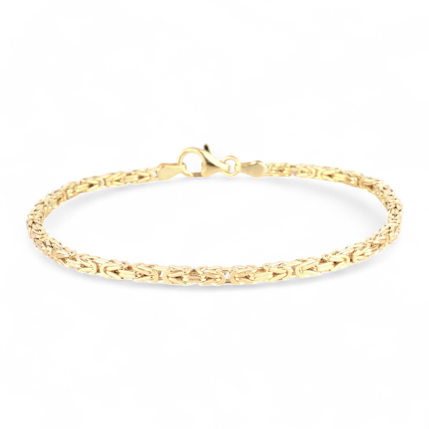 Schmidt Armband in Königskettenmuster, 585 Gold, 19cm, unisex, goldfarben