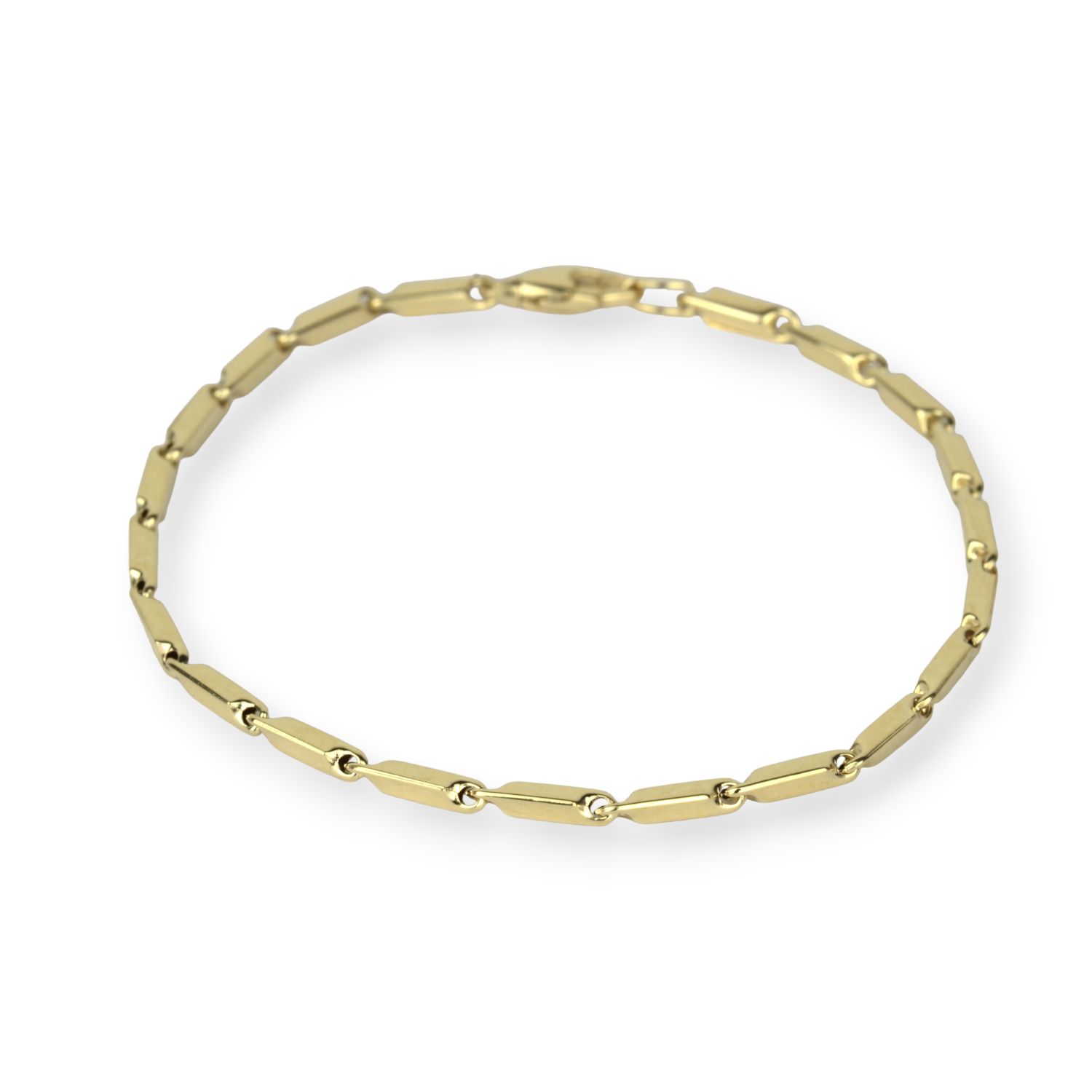 Schmidt Damen Armband 585 Gold, 19cm Stabglieder, 2,5mm - Goldfarben