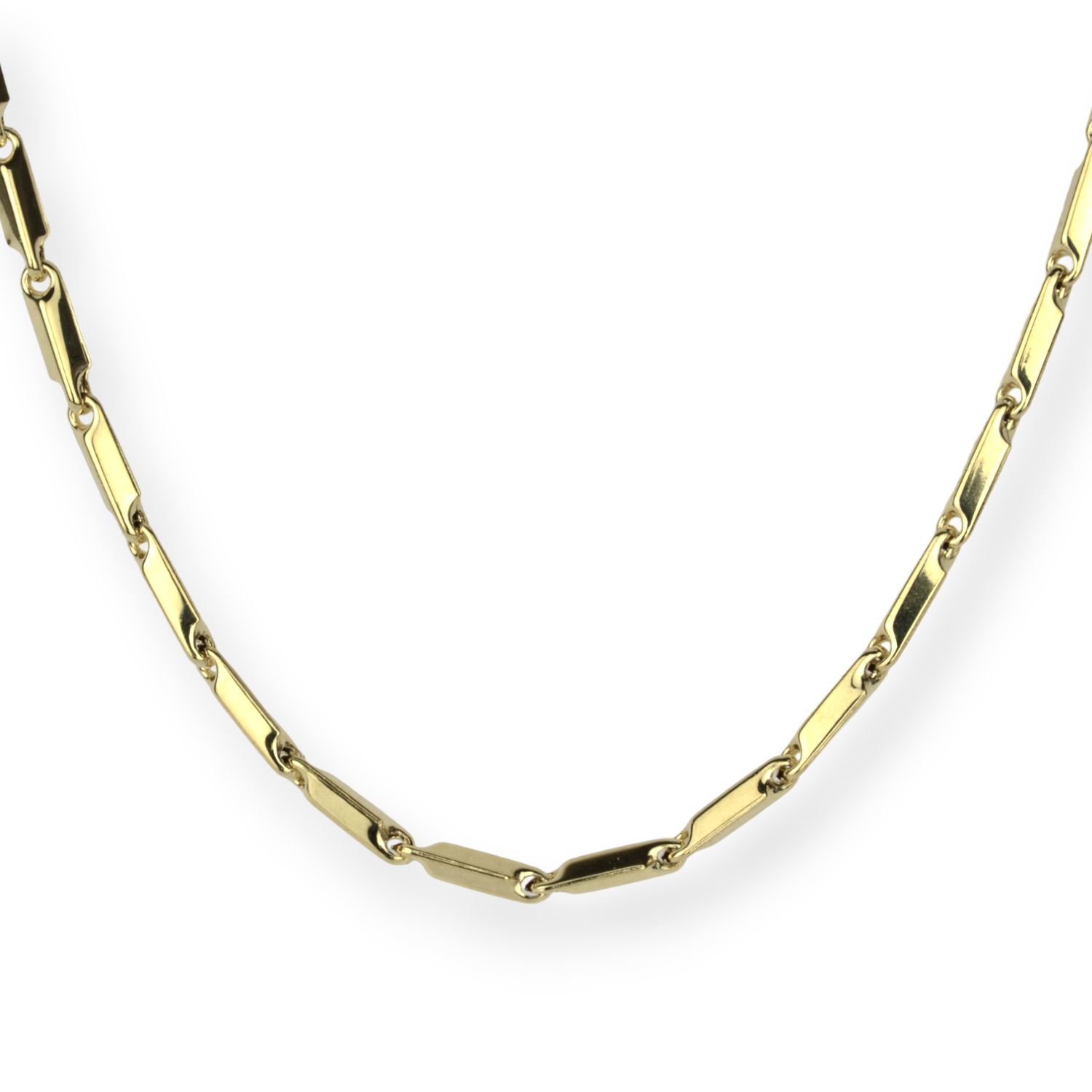 Schmidt Damen Kette in Gold 585, 45cm Stabglieder-Halskette, 2,4mm
