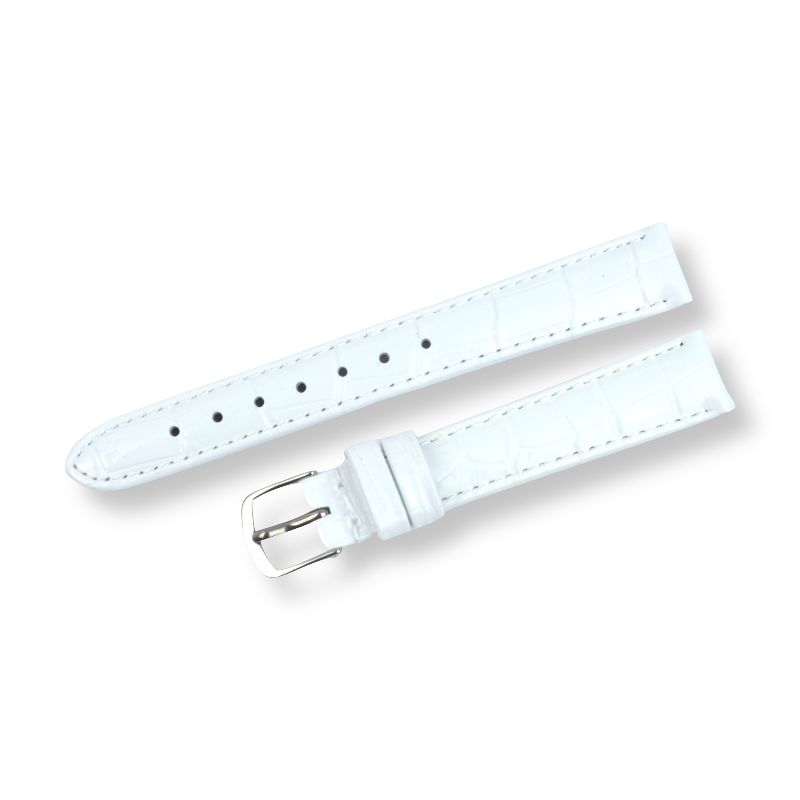 Schmidt Louis.-Print weiß Uhrenarmband 14mm Anstoßbreite