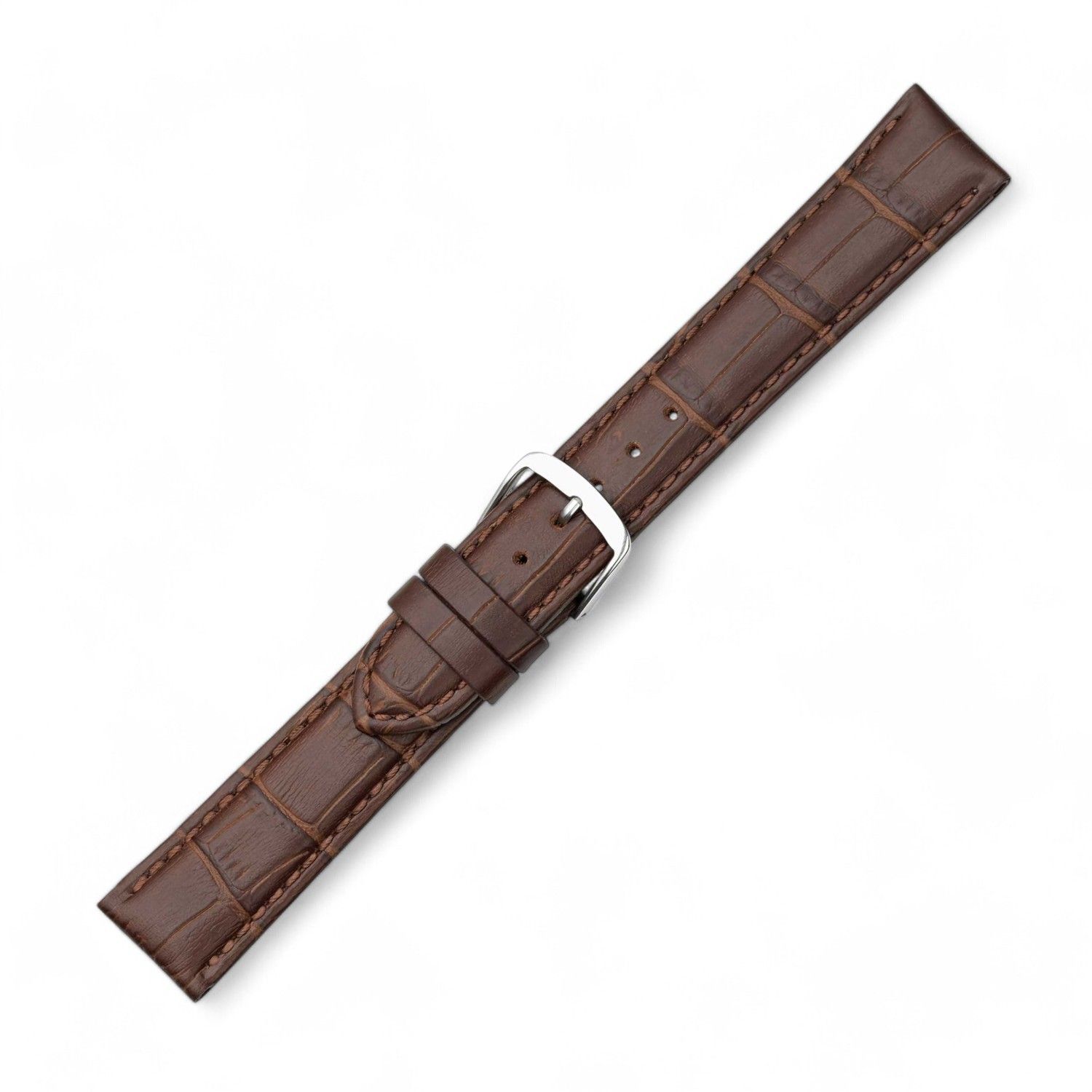 Schmidt Louisiana XL Uhrenarmband für Damen in Dunkelbraun, Leder, 14mm Anstoßbreite