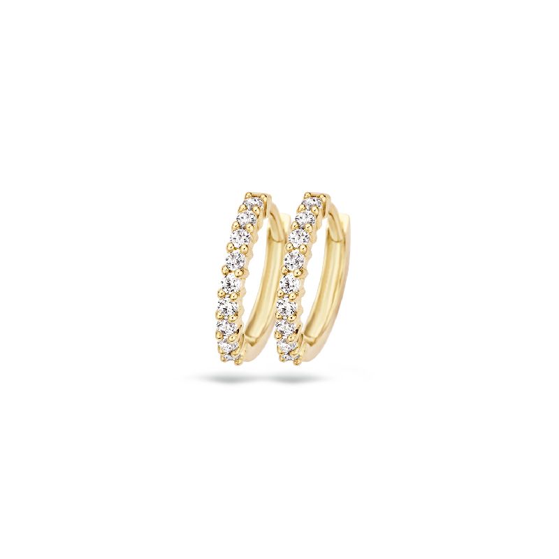 Creolen mit Zirkonia 585er Gold