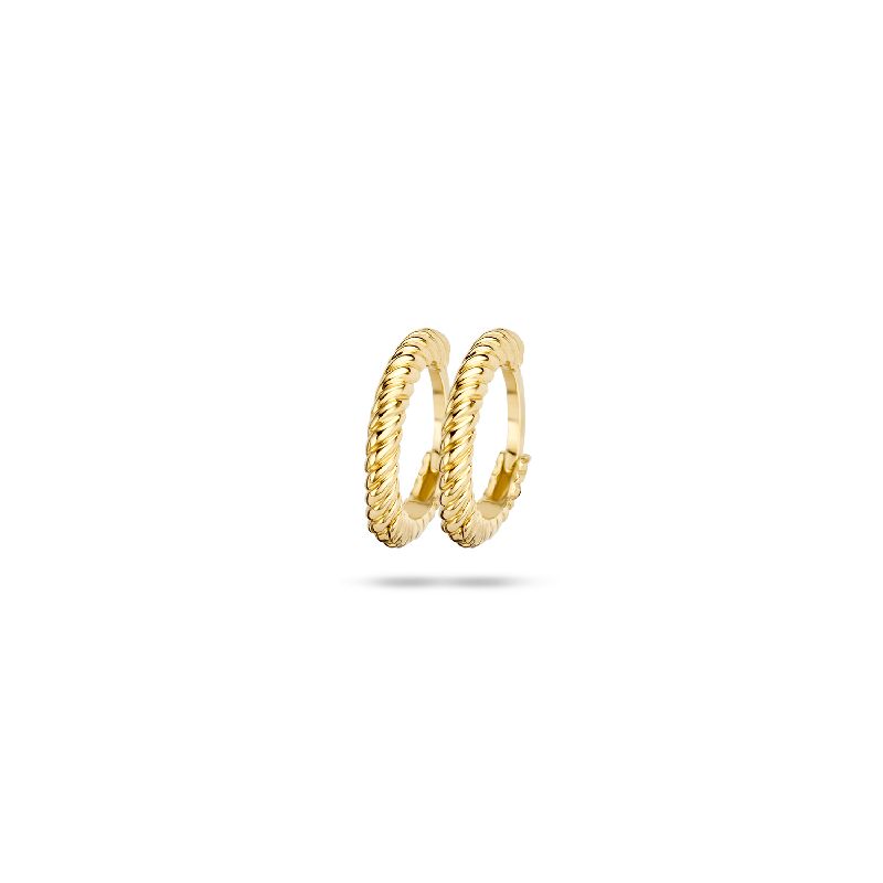 Twist Creolen 585er Gold