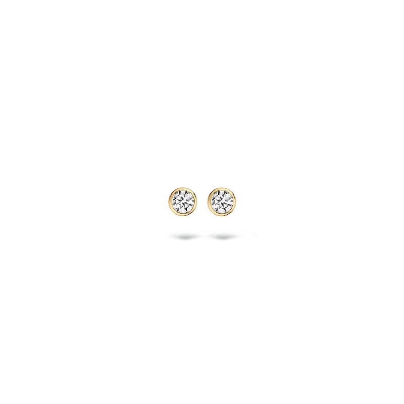 Ohrstecker mit Zirkonia 585er Gold