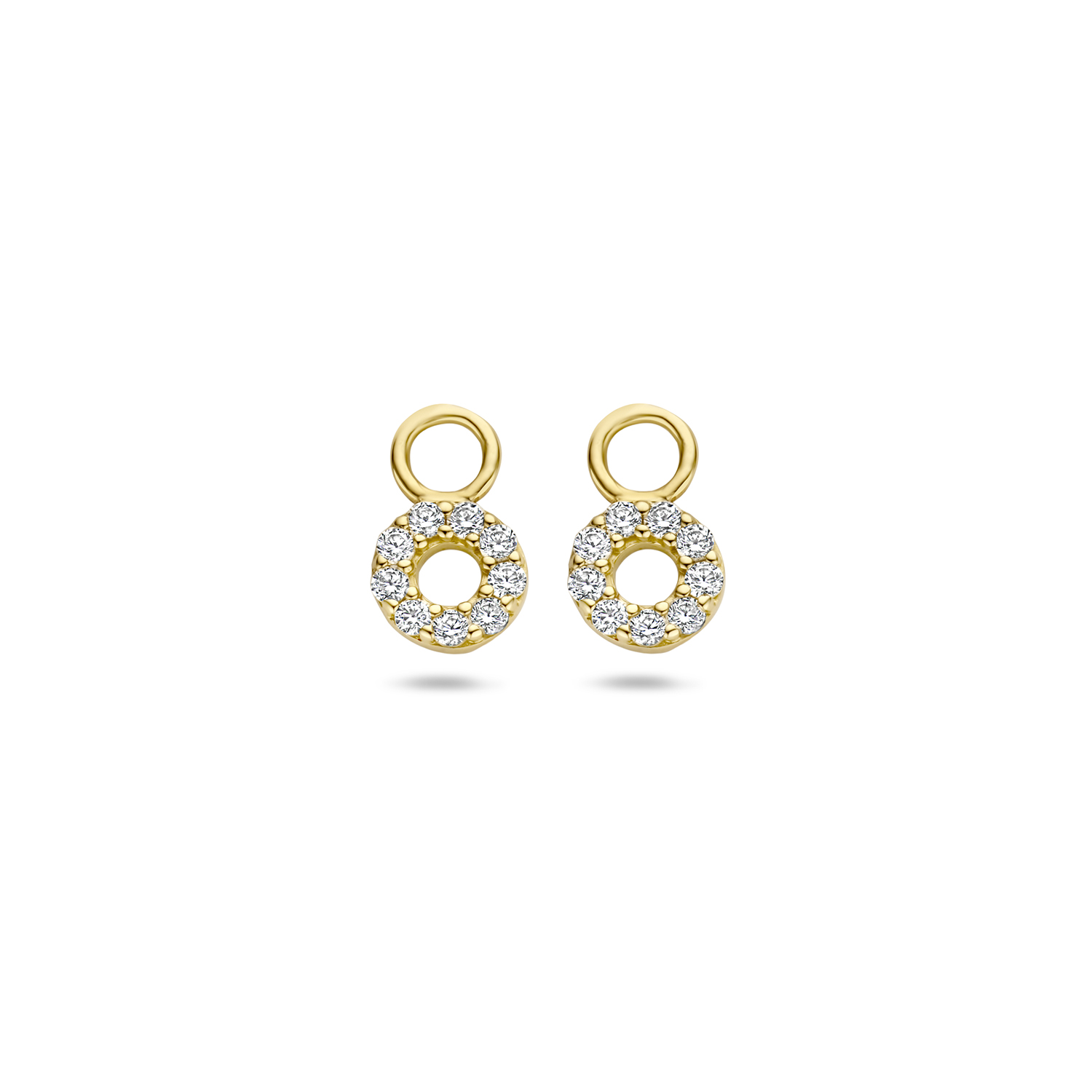 Charm für Creolen 585er Gold