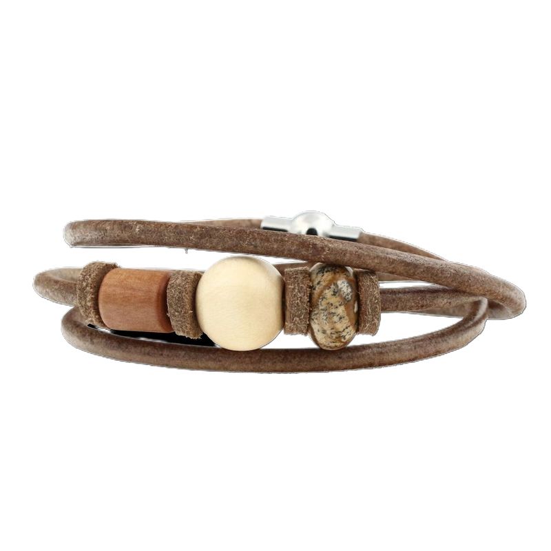Earth Lederarmband Indian Holz Apfel Ahorn
