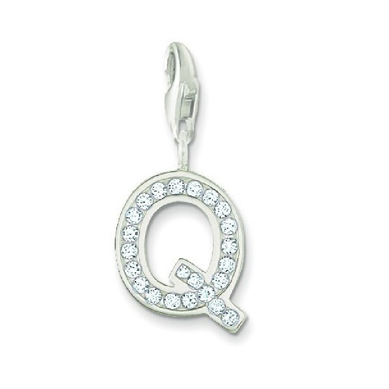 Thomas Sabo Charm Q Anhänger 925 Silber, Zirkonia - Damen Silver