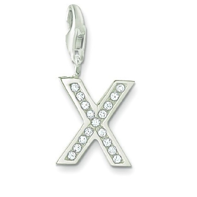 Thomas Sabo Charm X Anhänger mit Zirkonia, Silber, für Damen