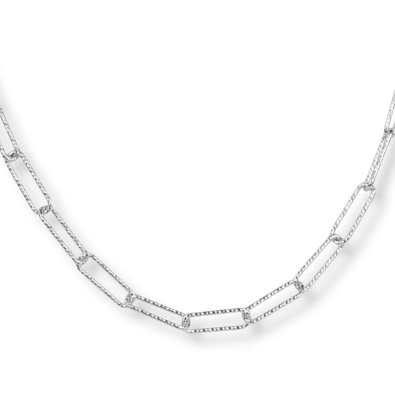 Schmidt Collier Diamantiert für Damen, 925 Silber, Kette 45cm - Silberfarben