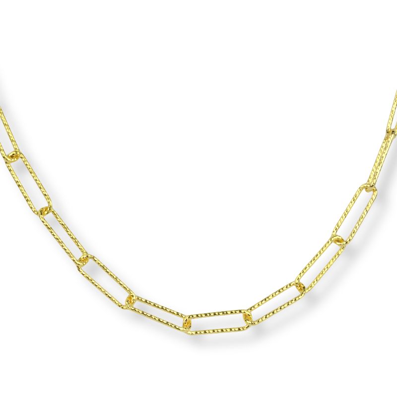 Schmidt Collier Diamantiert für Damen, 925 Silber vergoldet, 45cm, gold