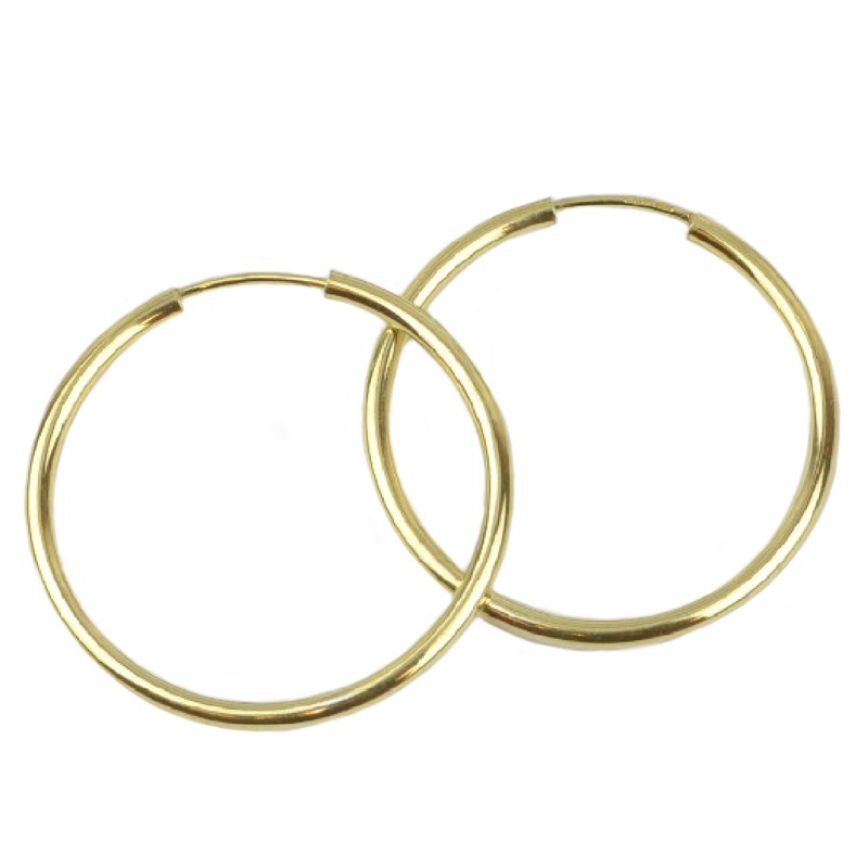 Schmidt Creolen für Damen, 925 Silber vergoldet, Ohrschmuck in Gold