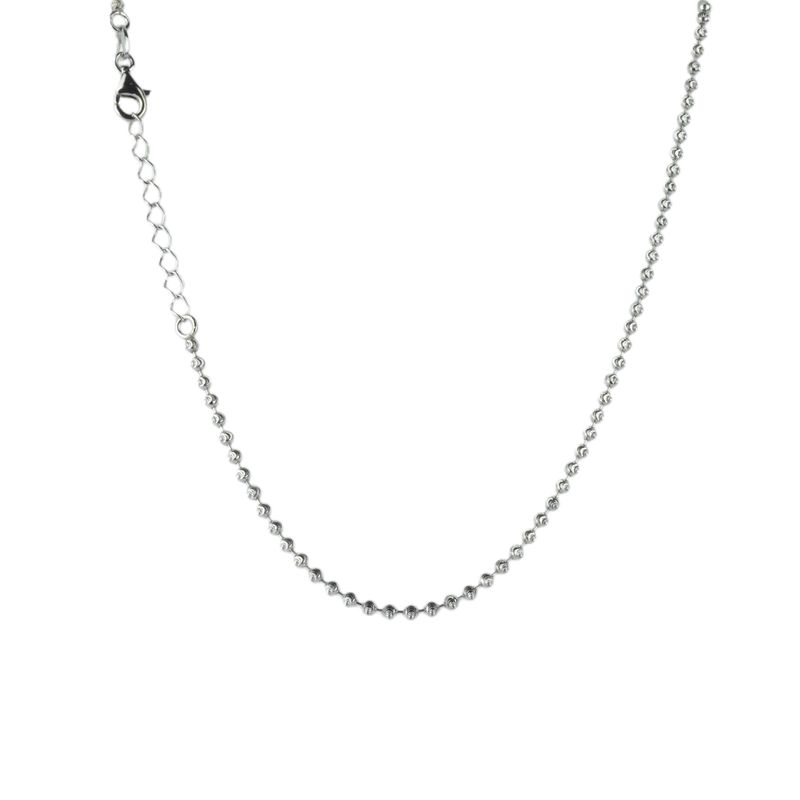 Schmidt Kugelkette aus 925 Silber, Damen, Ø 2mm, silberfarben, Länge 42+3cm