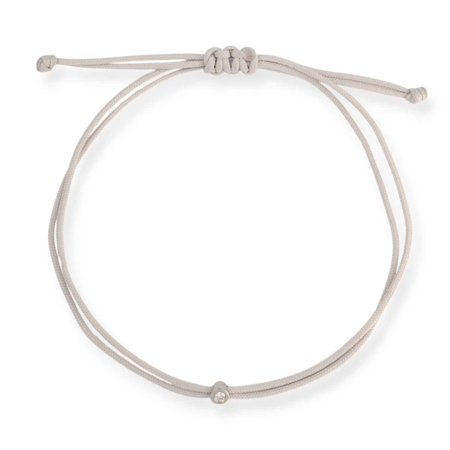 It's your DIAMOND Double Eco Cord Armband, 925 Silber, 0.03 ct Diamant, Damen