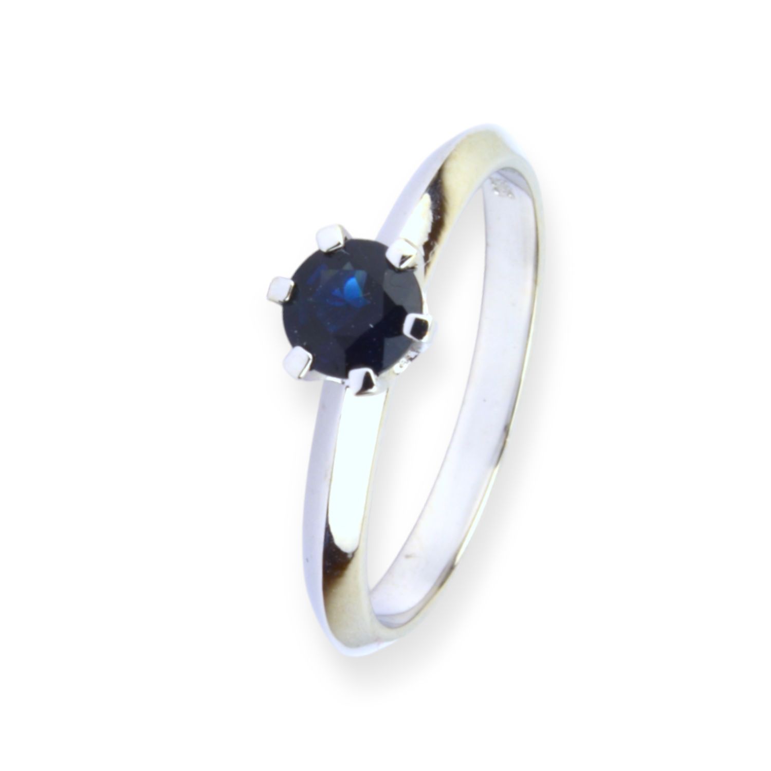 Ring Weißgold mit Safir