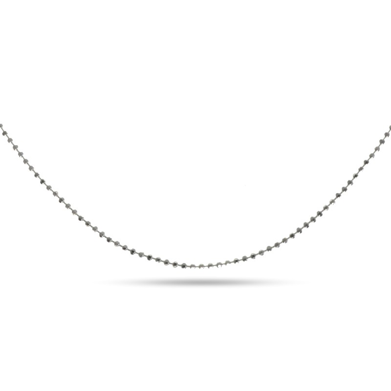 Schmidt Kugelkette Damen 925 Silber, Lange 42cm - Hauptfarbe Silber