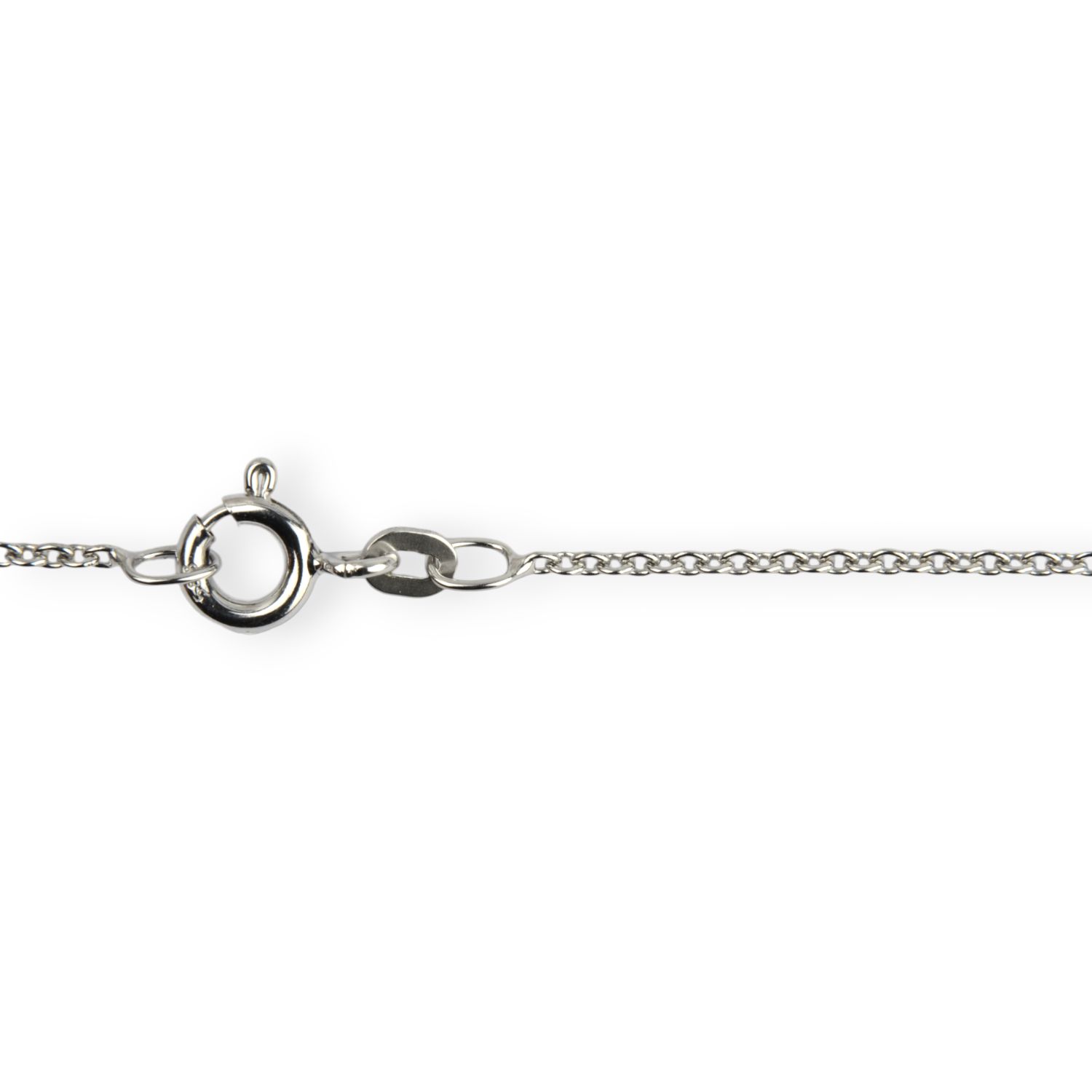 Schmidt Damen Kette Rundanker in Weißgold 585, 45cm, Ø 1,5mm, Silberfarben