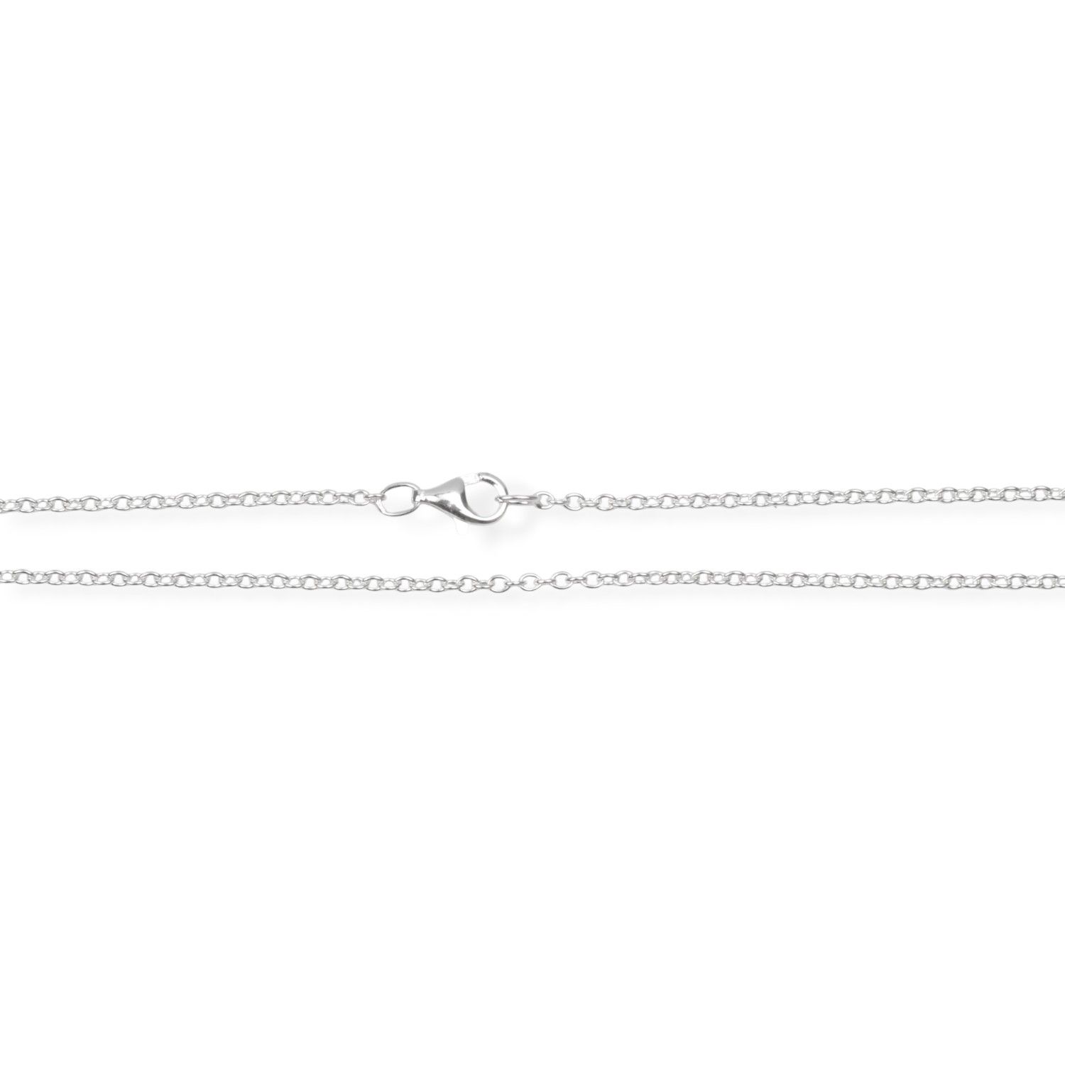 Schmidt Rundanker Kette 925 Silber 45cm, Ø1,6mm mit Karabinerverschluss für Damen