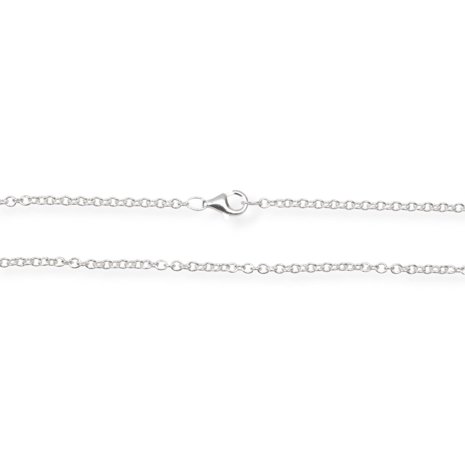 Schmidt Damen Kette Rundanker aus 925 Silber, 42 cm mit Karabinerverschluss