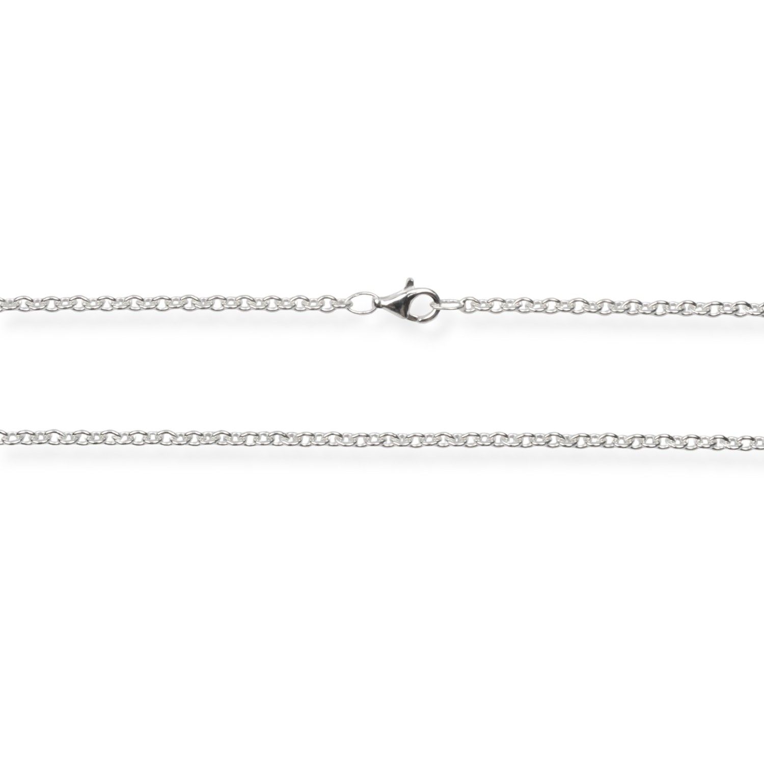 Schmidt Rundanker Kette, 925 Silber, 60cm, Ø 2,3mm mit Karabinerverschluss für Damen