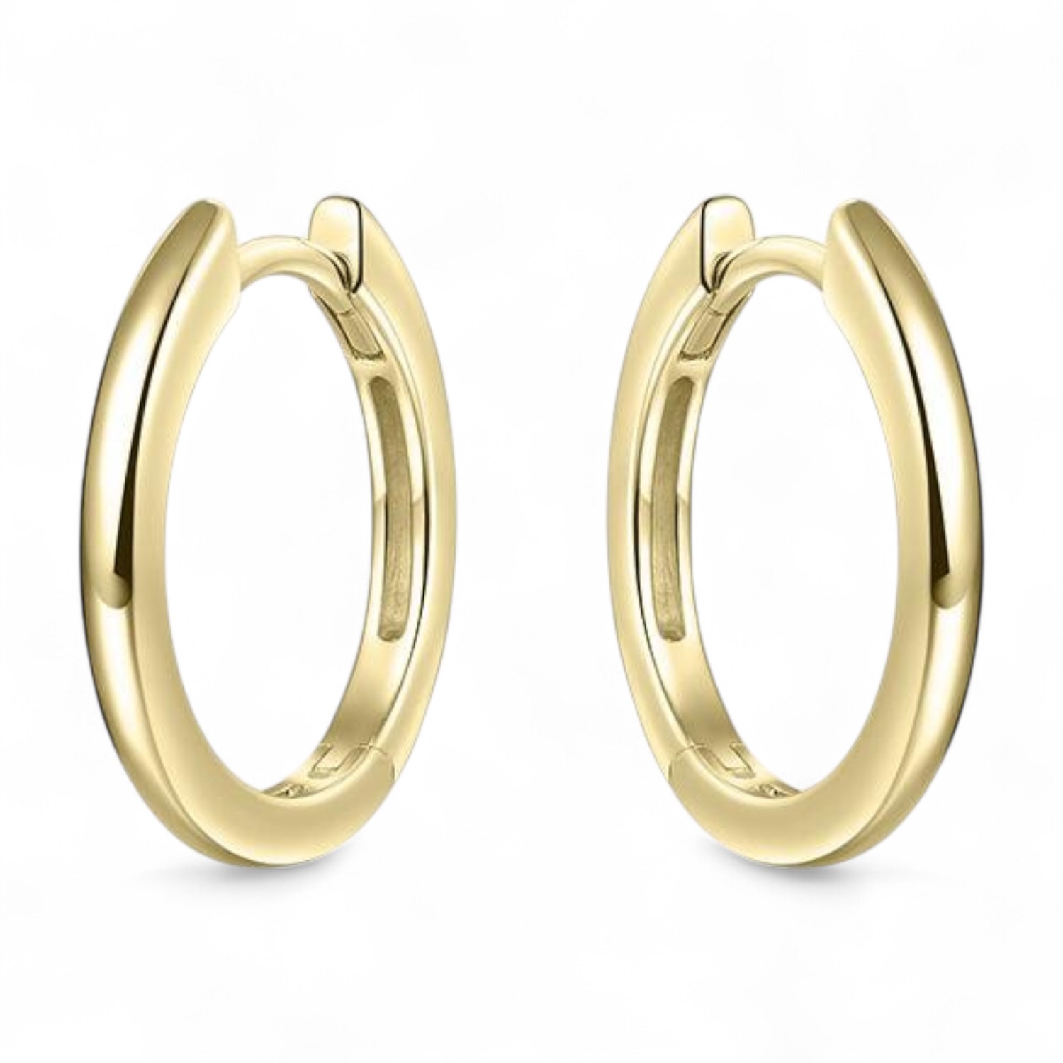 GISSER Creolen 22mm, Damen Ohrschmuck, 925 Silber vergoldet, gold