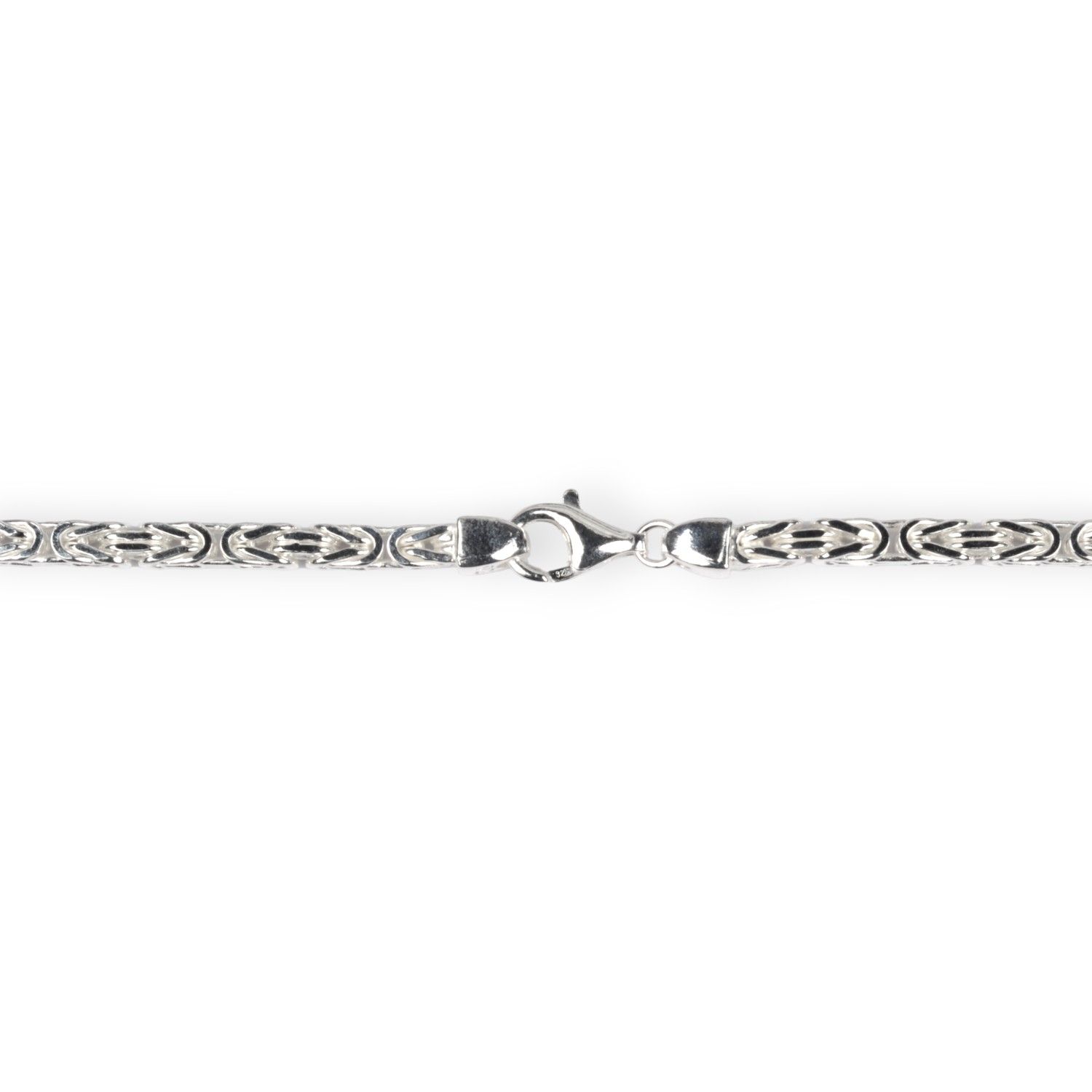 Armband Königskette 4-seitig diamantiert 3,5 mm