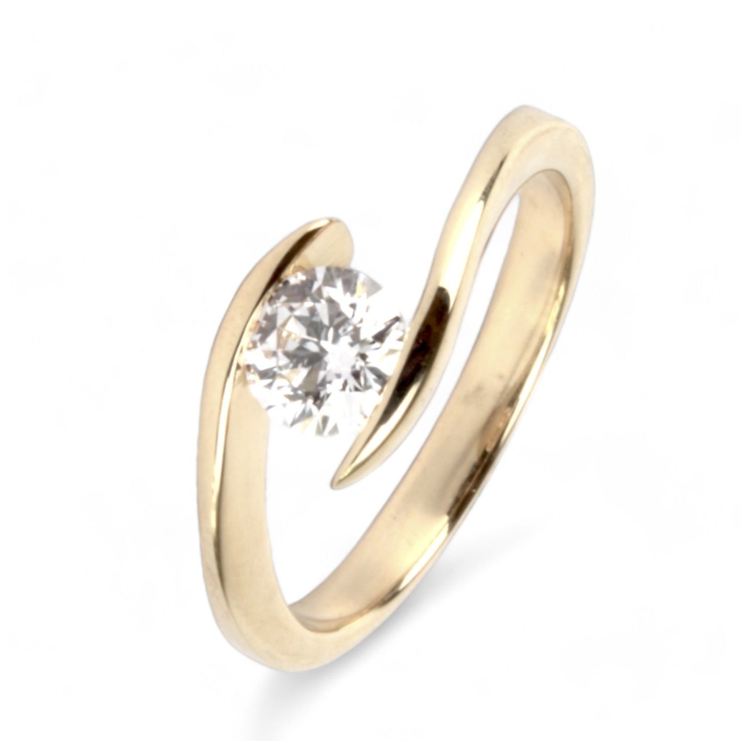 Ring mit Brillant LAB 0.51ct 