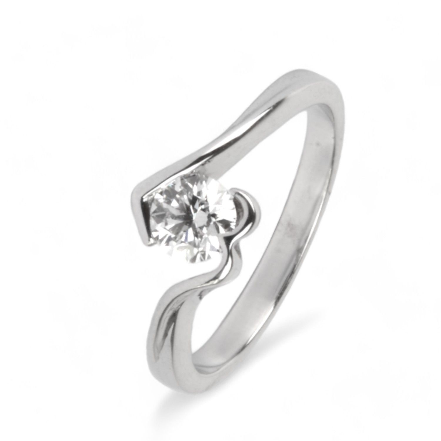 Ring mit Brillant LAB 0.42ct 